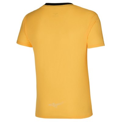 Camisa Mizuno Dryaeroflow Tee Hombre Amarillos - Chile M163QJXMPU